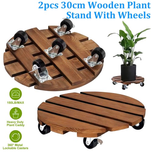 Wood 30cm flower - 30cm, pot
