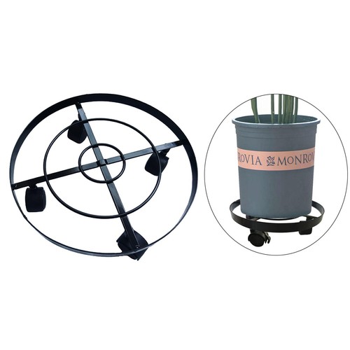 Plant pot caddy stand round - stand,