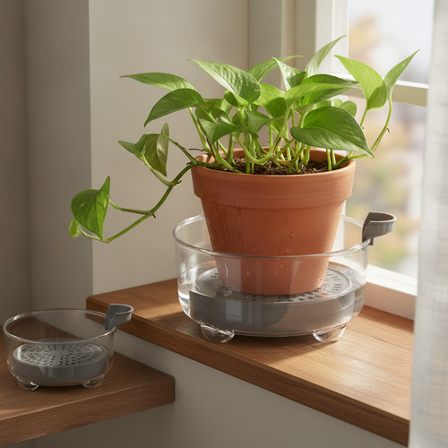 Plant pot water - water, reservoir