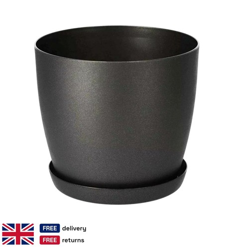 Modern black matt plastic - black,