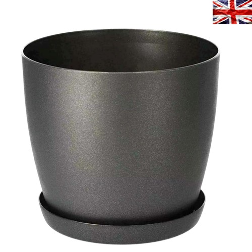 Elegant graphite matt flower - graphite,