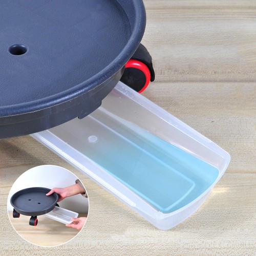 Flower pot tray with wheels - flower,