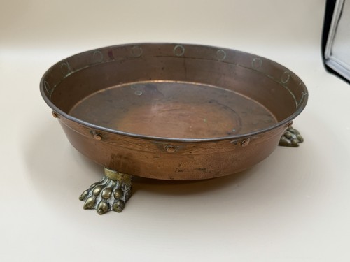 Vintage copper brass planter - /,
